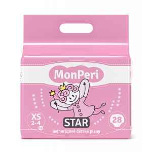 MonPeri Star XS 2-4 kg dětské pleny 28 ks