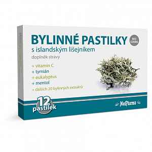 MedPharma Bylinné pastilky islandský lišejník 12ks