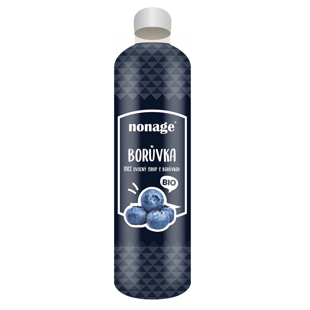 NONAGE Borůvkový ovocný sirup BIO 330 ml