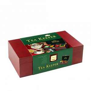 AHMAD TEA Dřevěná kazeta Tea Keeper 80x2g