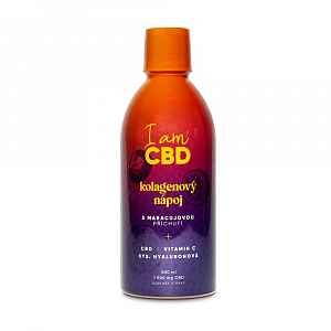 I am CBD Kolagenový nápoj s CBD, vitamínem C a kyselinou hyaluronovou 500 ml