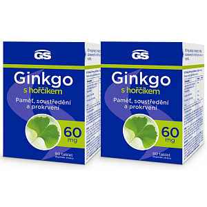 GS Ginkgo 60mg s hořčíkem tbl.90 - balení 2 ks