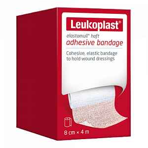 Leukoplast Elastomull Obinad.bílé Kohez.8cmx4m 1ks