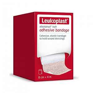 Leukoplast Elastomull Obinad.bílé Kohez.8cmx4m 1ks