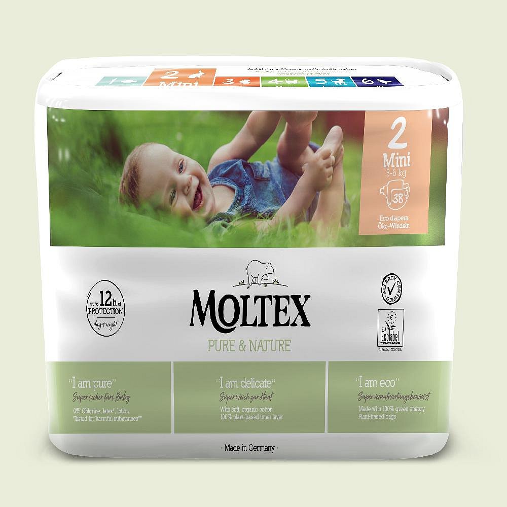 MOLTEX Pure & Nature Mini 3-6 kg  38 ks