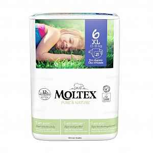 Moltex Pure & Nature XL 13-18 kg dětské pleny 21 ks