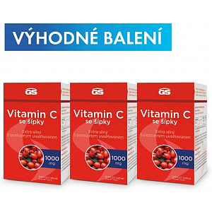 GS Vitamin C1000 se šípky tbl.100+20 - balení 3 ks