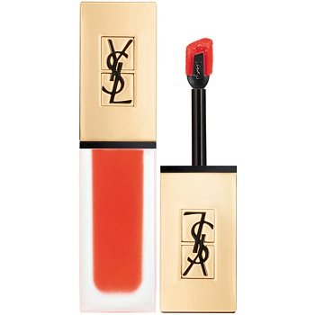 Yves Saint Laurent Tatouage Couture ultra matující tekutá rtěnka odstín 17 Unconventional Coral - Vibrant Tangerine 6 ml