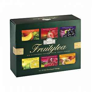 AHMAD TEA Fruity Tea Collection 60x2g v dárkové papírové kazetě