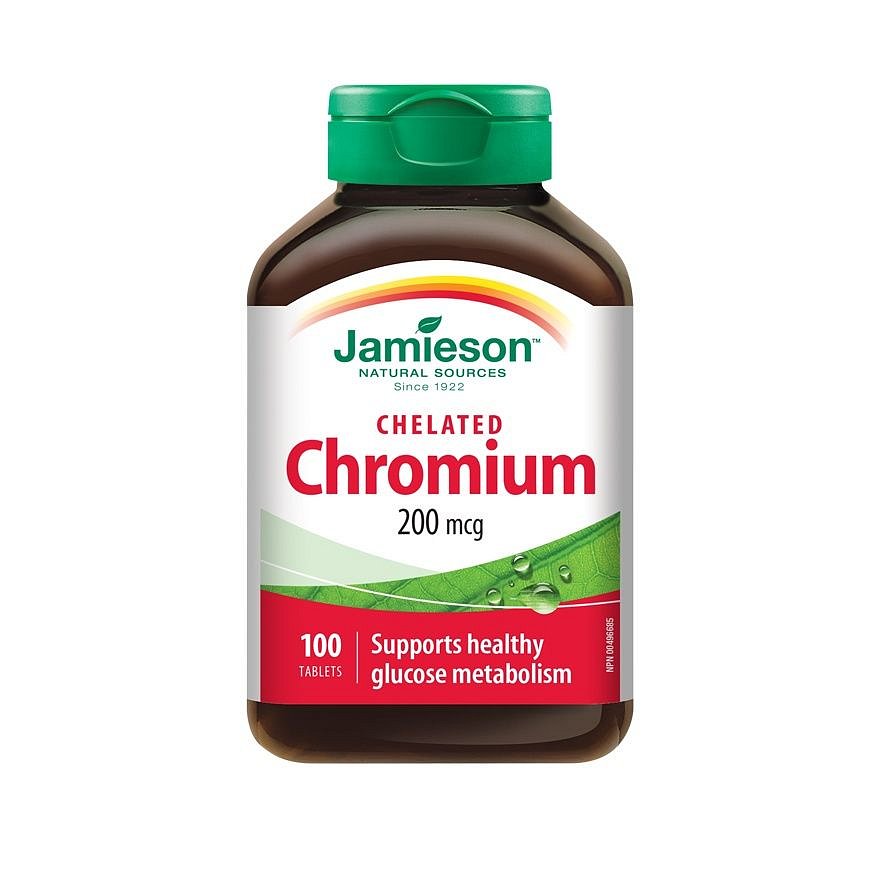 Jamieson Chrom v chelátové formě 200 mcg 100 tablet