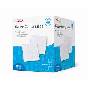 Dr. Max Gauze Compresses 10 x 10 cm 100 ks