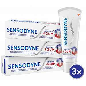 Sensodyne Sensitivity&Gum zubní pasta 3x75ml