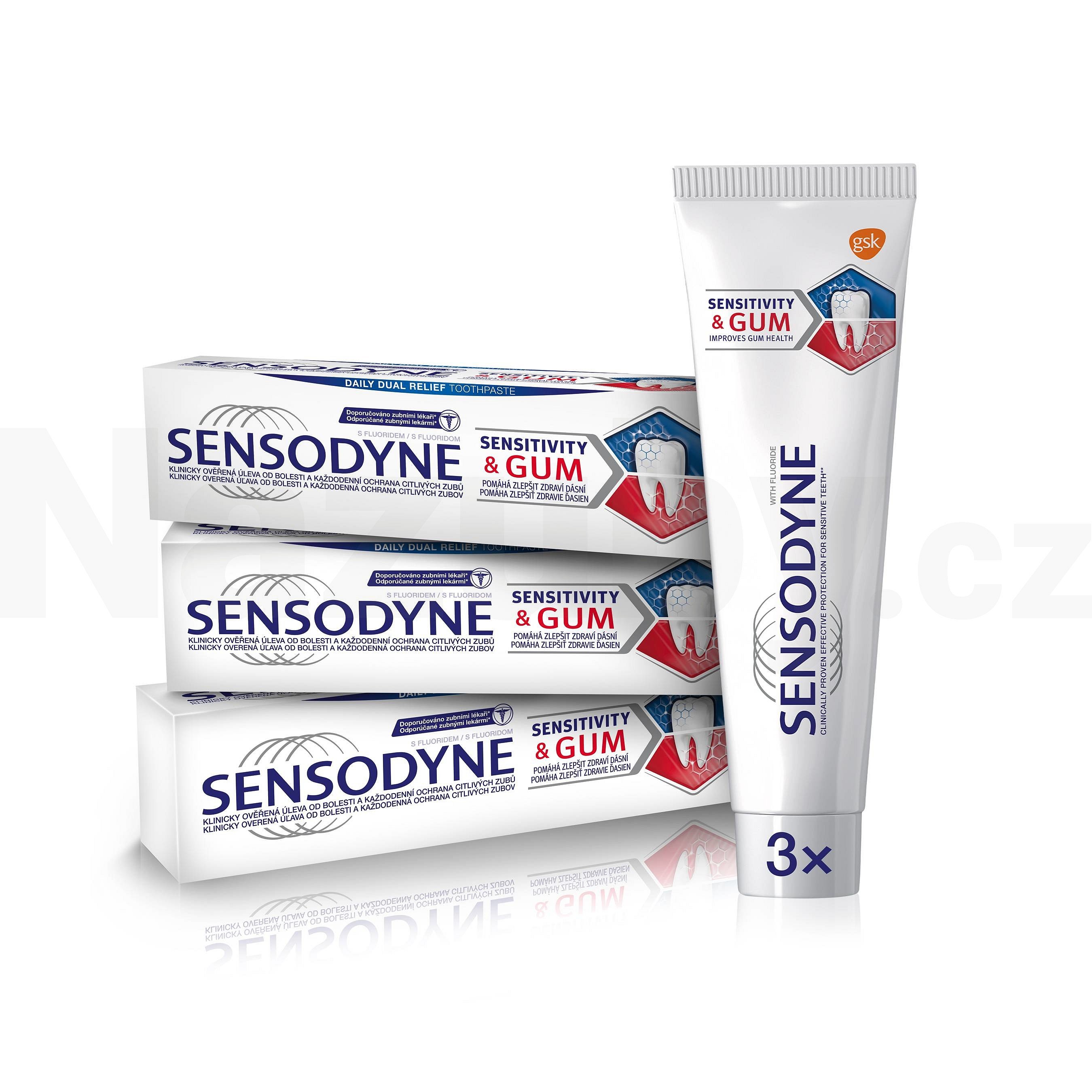 Sensodyne Sensitivity&Gum zubní pasta 3x75ml