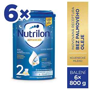 NUTRILON 2 Good Night pokračovací kojenecké mléko od ukončeného 6. měsíce 6 x 800 g