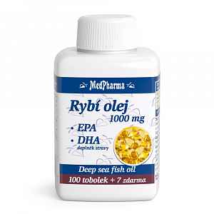 MedPharma Rybí olej 1000 mg+EPA+DHA tobolky 107