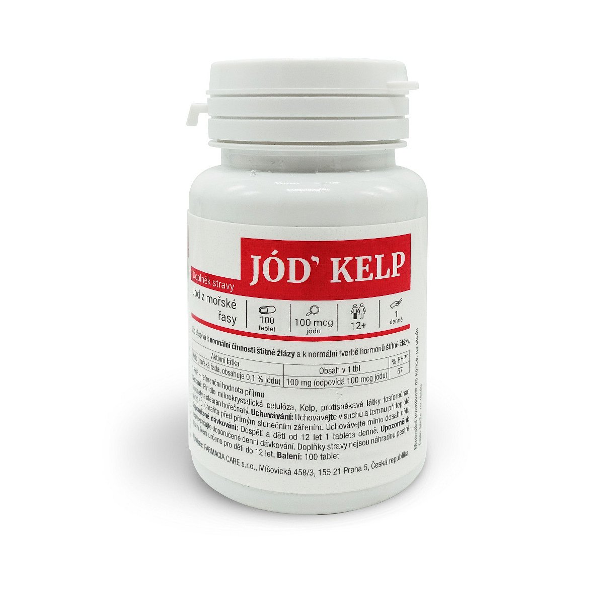 Red health care Jód KELP 100 tablet