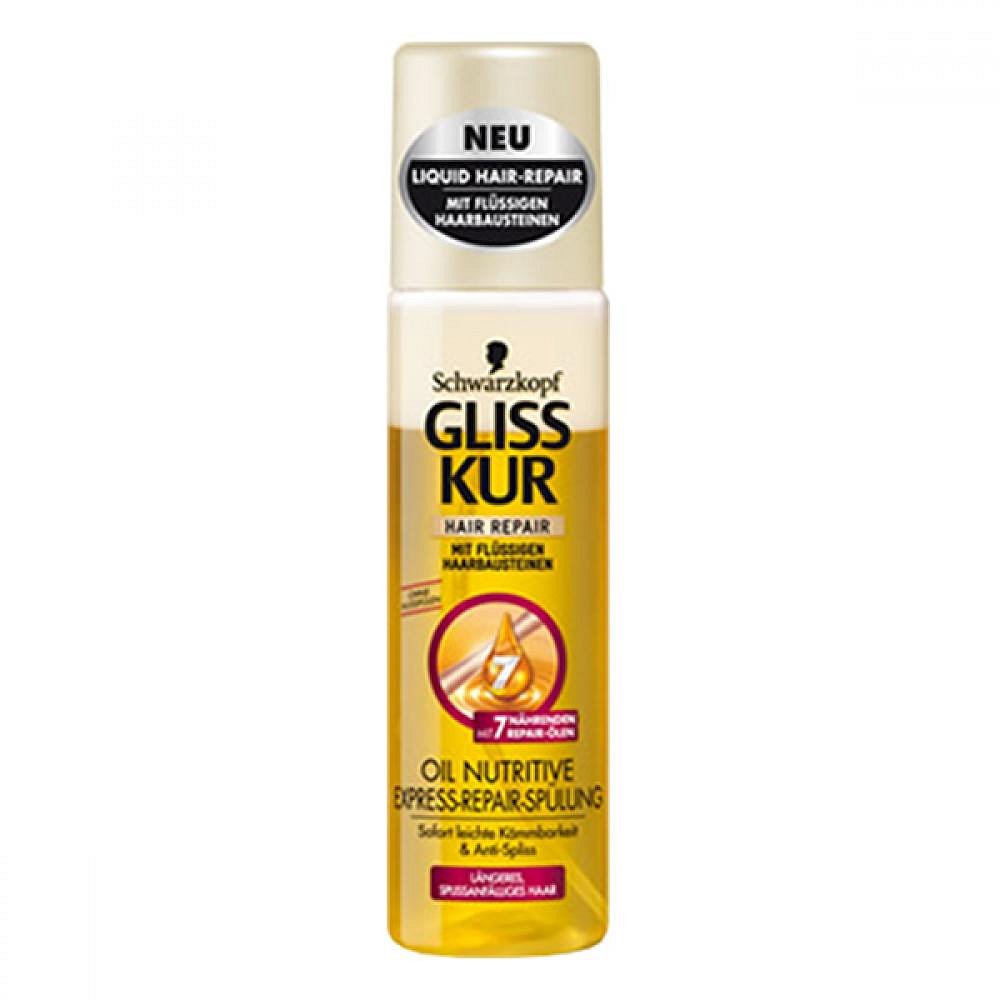 GLISS KUR express balsam oil nutrit,200ml žlut