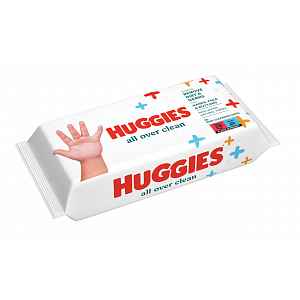 Huggies Single All Over Clean vlhčené ubrousky 56 ks