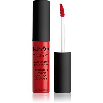 NYX Professional Makeup Soft Matte Lip Cream lehká tekutá matná rtěnka odstín 01 Amsterdam 8 ml