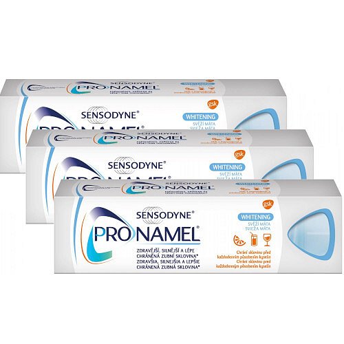 Sensodyne Pronamel Whitening zubní pasta 75ml 3ks