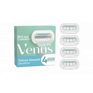 Gillette Venus Deluxe Smooth Sensitive náhradní hlavice 4 ks