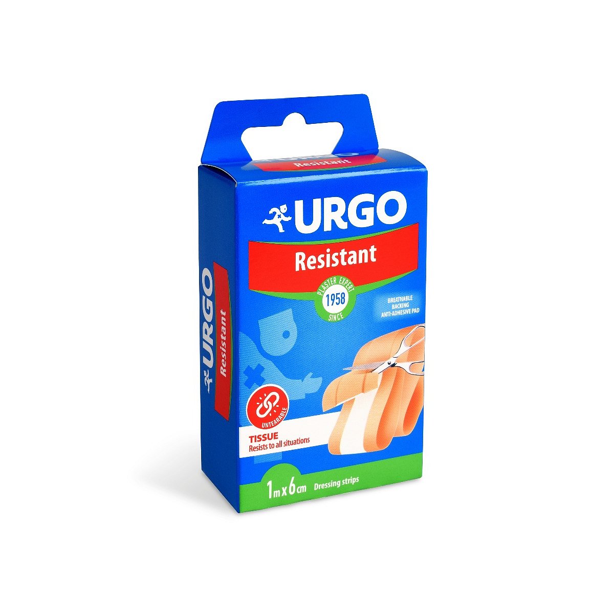 Urgo Resistant 1 m x 6 cm odolná náplast 1 ks