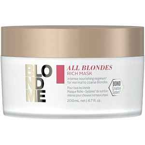 Vyživující maska pro normální a silné blond vlasy All Blondes (Rich Mask) 200 ml