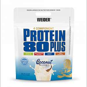 Weider, Protein 80 Plus, 2000 g, Kokos