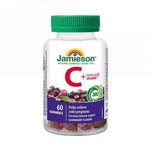 JAMIESON Vitamin C+Immune Shield Gummies pas.60