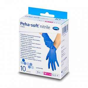 Rukavice vyš.Peha-soft NITRILE FINO M 10ks