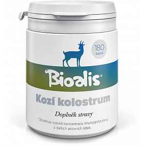 Bioalis Kozí kolostrum 180 tob.