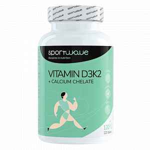 Vitamin D3K2 + Calcium chelate - 120 kapslí