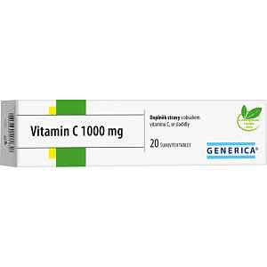 Vitamin C 1000 mg Generica tablety šumivé  20