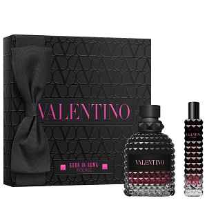 Valentino Born in Roma Uomo Intense dárková sada (parfémová voda 50 ml + cestovní sprej 15 ml) pánská