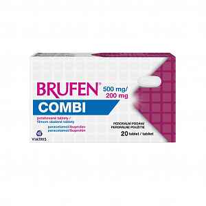 Brufen Combi 500mg/200mg potahované tablety 20