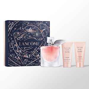 Lancôme La vie est belle  ikonický set s dámskou vůní (parfémová voda 50 ml + tělové mléko 50 ml + sprchový gel 50 ml) dámská