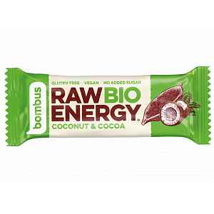 Bombus tyčinka RAW energy, coconut&cocoa 5x50 g