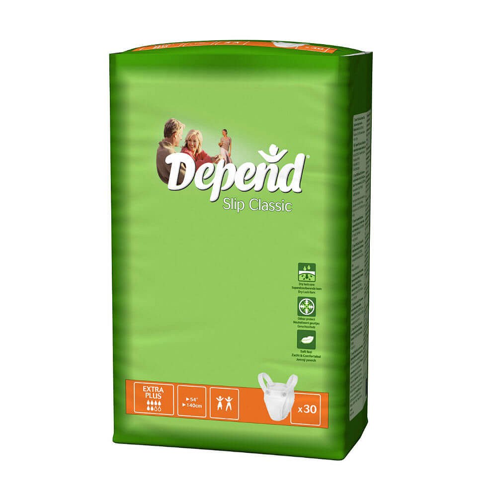 Depend kalhotky plenkové Slip Classic Extra Plus 30 ks