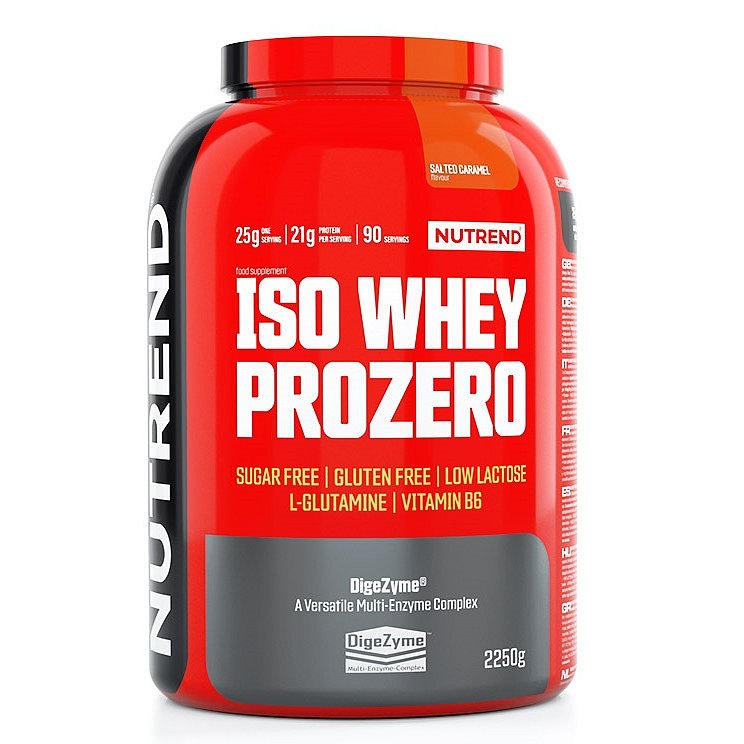 Nutrend ISO Whey prozero slaný karamel 2250g