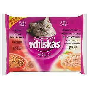 Kap.WHISKAS lahodne krmivo v omacce 4ks 4 x 100 g