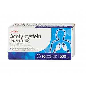 Dr.Max Acetylcystein 600 mg 10 šumivých tablet