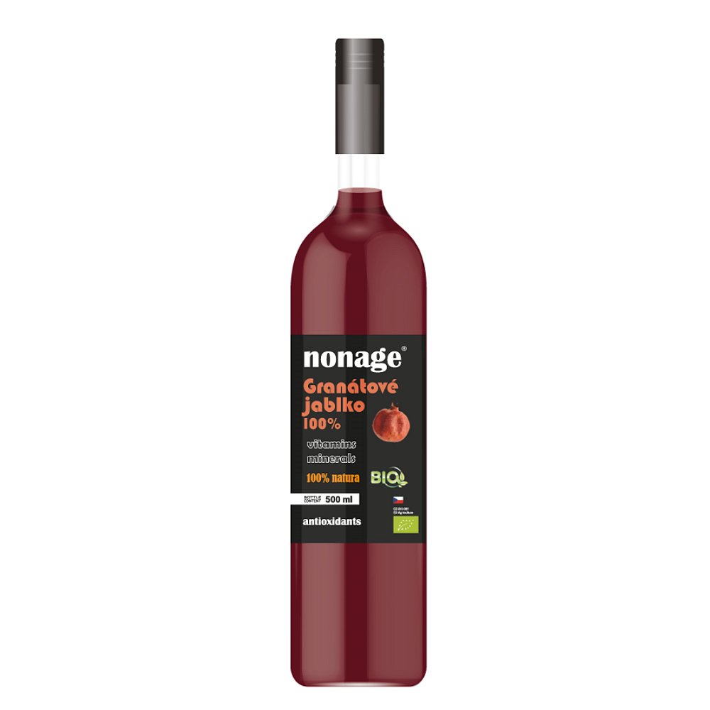 NONAGE Granátové jablko 100% juice premium 500 ml BIO