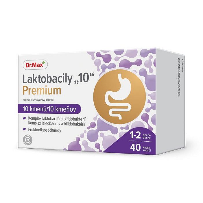 Dr.Max Laktobacily 10 Premium 40 kapslí