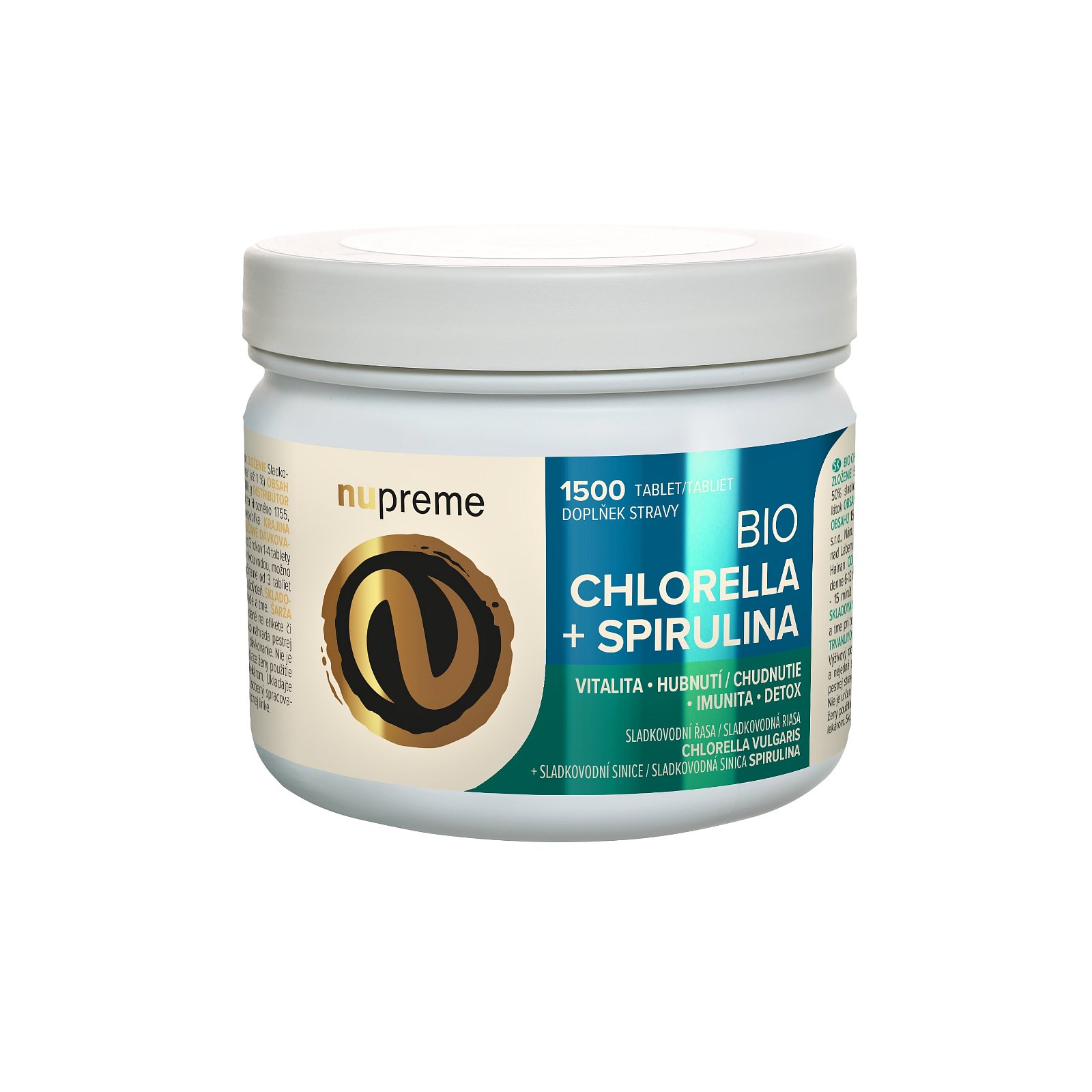 Nupreme BIO Chlorella + Spirulina JUMBO 1500 tablet