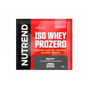 Nutrend Iso Whey Prozero jahodový cheesecake 25 g