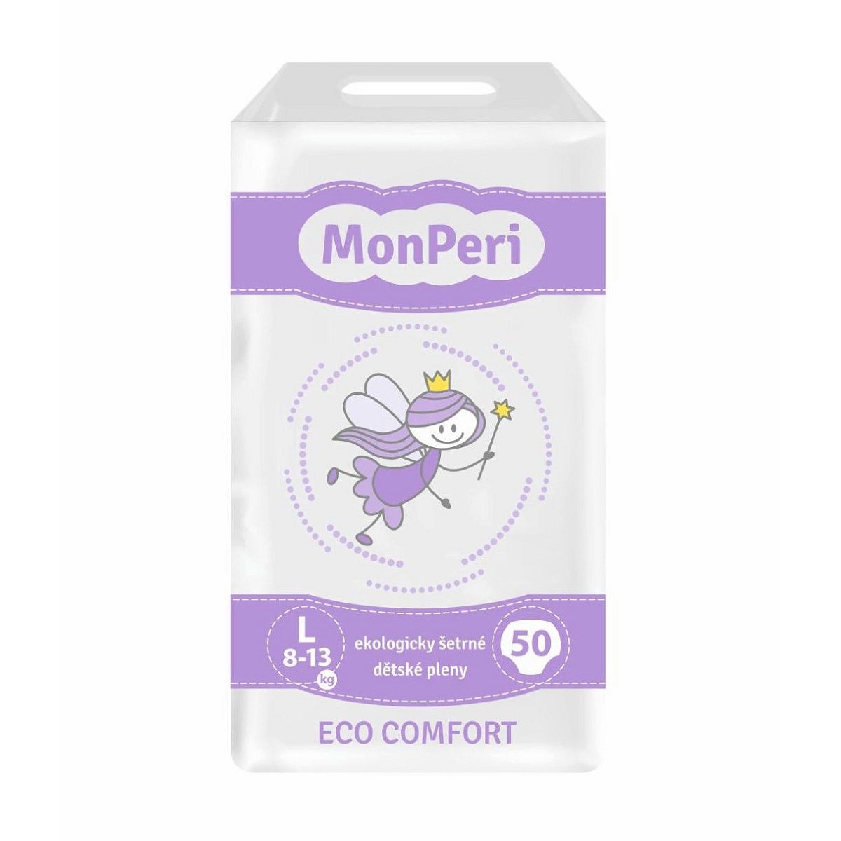 MonPeri ECO Comfort L 8-13 kg dětské pleny 50 ks