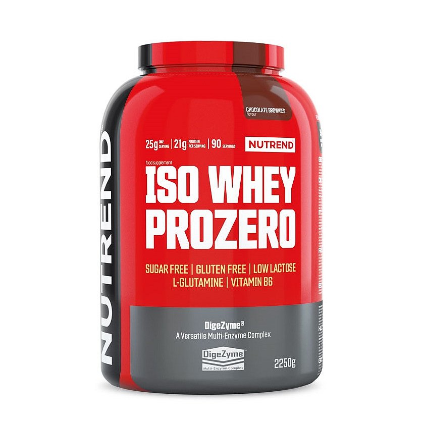 Nutrend ISO Whey prozero čokoládové brownies 2250g