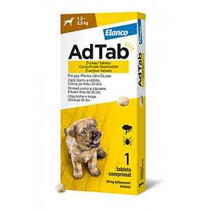 Adtab Pro Psy 56mg žvýkací Tbl. (1,3-2,5kg) 1tbl