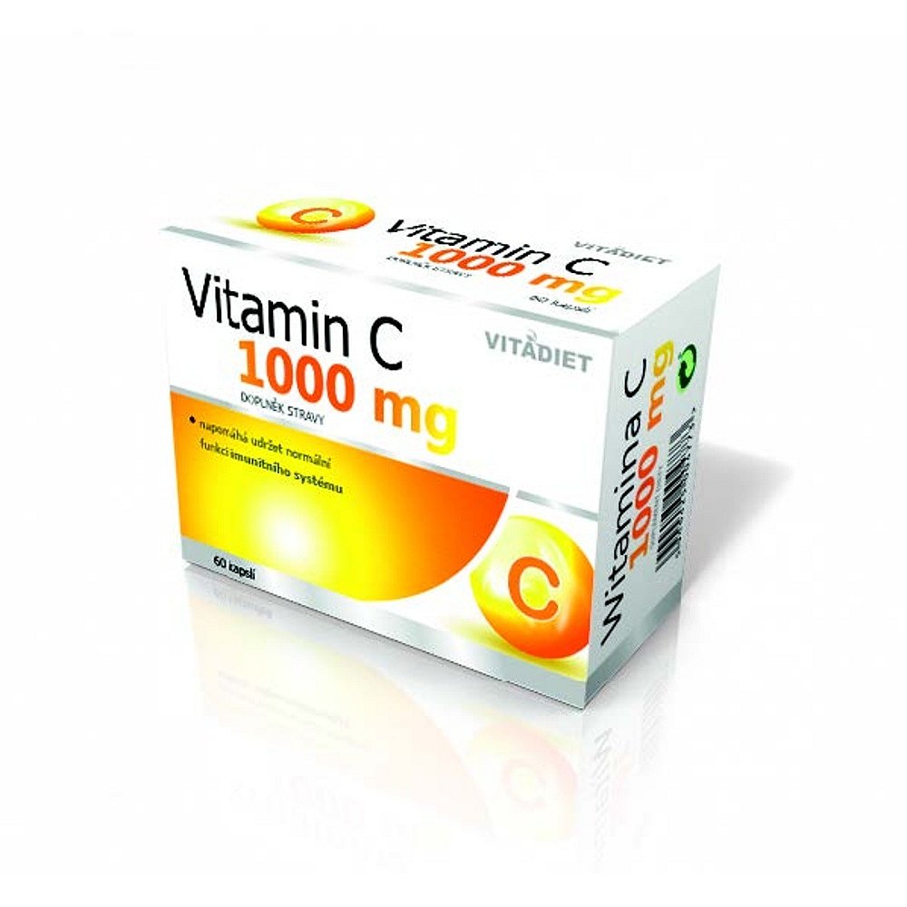 VITADIET Vitamin C, 1 000 mg, 60 kapslí