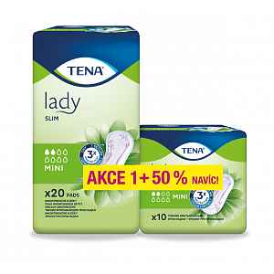 Inkontinenční vložky TENA Lady Slim Mini 20ks +50% navíc